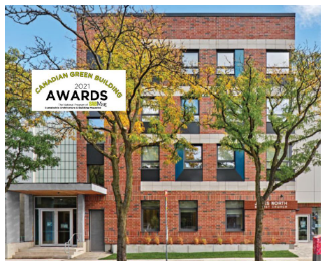 ARCHITECTS BEHIND 500 JAMES STREET NORTH DESIGN WIN CANADIAN GREEN BUILDING AWARD