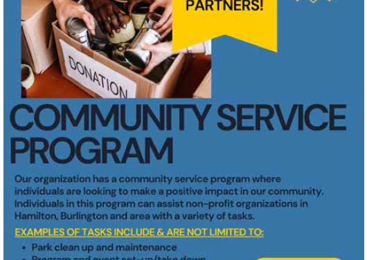 John Howard Society of Hamilton, Burlington and Area Community Service Program!